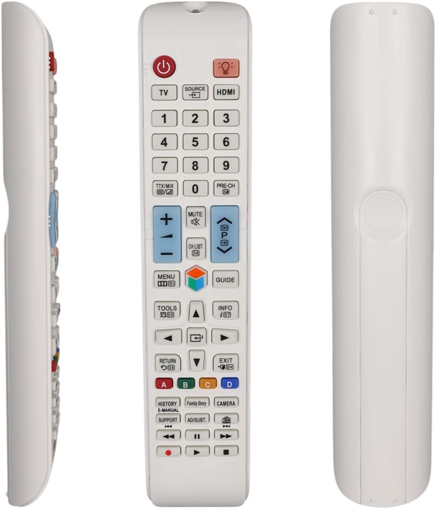 Alternative view of Uyumlu QE43LS01 ve LCD LED TV Modelleriyle Uyumlu Beyaz Kumanda – Muadil Uzaktan Kumanda, Tak-Çalıştır Özellikli