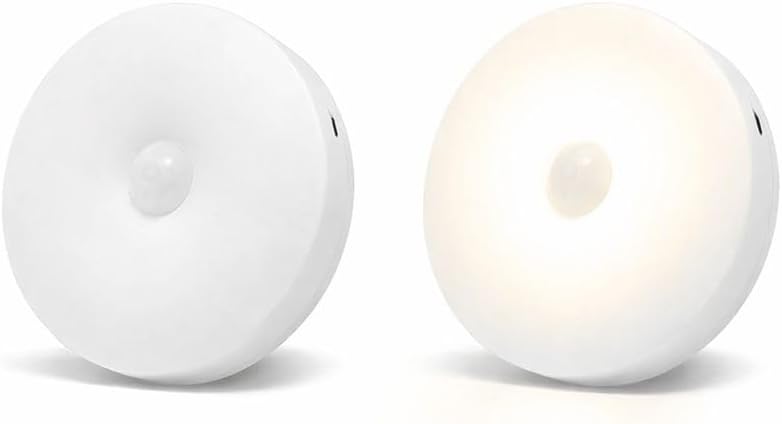 Alternative view of 2’li Set Sensörlü LED Kabin Işığı Gece Lambası | 1,5W | 4000K Doğal Beyaz | 150 Lümen | USB Şarjlı | Manyetik & Bantlı | Mutfak Dolabı, Merdiven, Aydınlatma Karanlıkta Harekete Duyarlı