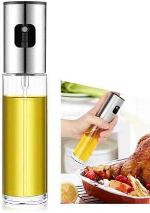Pratik Püskürtmeli Sprey Cam Şişe Zeytinyağı Sirke Yağ Püskürtücü Yağdanlık Airfryer Yağlık 100ML