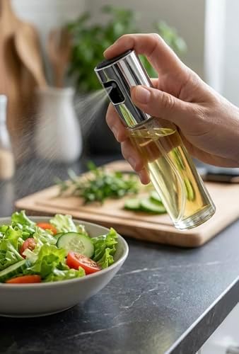 Alternative view of Pratik Püskürtmeli Sprey Cam Şişe Zeytinyağı Sirke Yağ Püskürtücü Yağdanlık Airfryer Yağlık 100ML