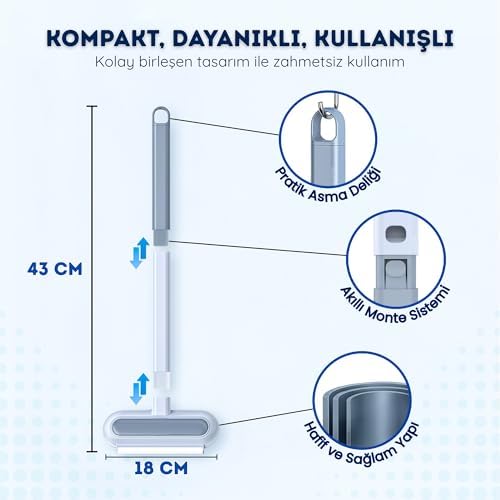 Alternative view of Mobilyalar İçin Evcil Hayvan Tüyü Temizleyici - Kedi ve Köpek İçin 4'ü 1 Arada Tüy Toplama Fırçası - Yeniden Kullanılabilir - Halı, Giysi, Yatak, Araba, Cam ve Uyumlu