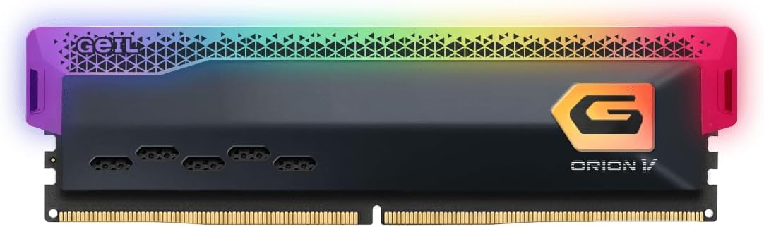 Alternative view of GEIL RAM DIMM 16GB DDR5 ORION V RGB GAVSG516GB6400C42ASC 6400MHZ