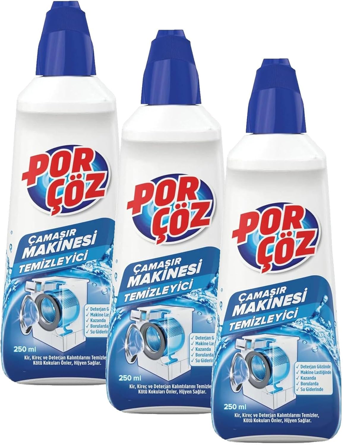 Çamaşır Makinesi Temizleyici 250 ml (3 paketi)