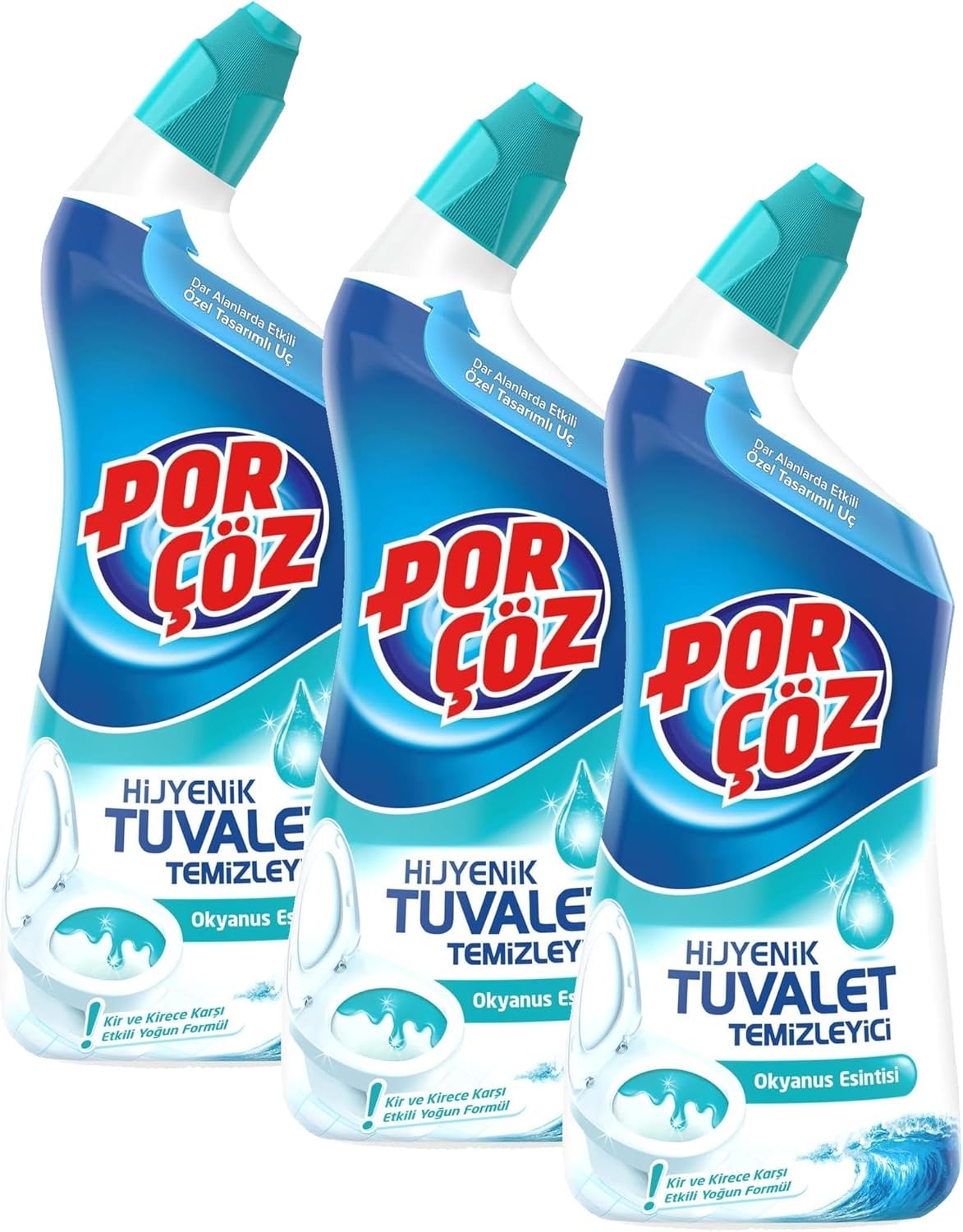 Alternative view of Tuvalet Temizleyici Jel Okyanus Esintisi 750 ml (3 paketi)