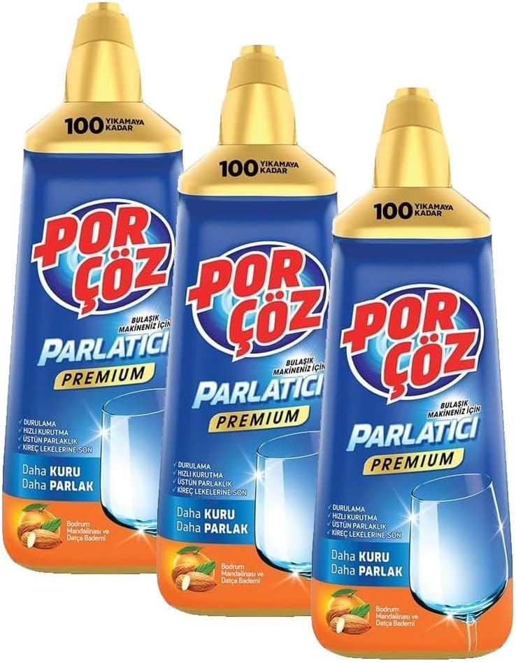 Bulaşık Makinesi Parlatıcısı (Bodrum Mandalinası - Datça Bademi) 500 Ml (3 paketi)