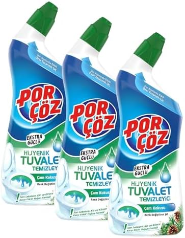 Alternative view of PORÇÖZ Tuvalet Temizleyici Jel Ekstra Güçlü Çam Kokulu 750 ml (3 paketi)