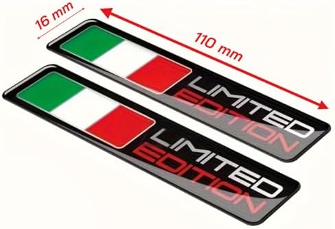 Limited Edition 3D sticker İtalyan Bayrağı Tasarımlı
