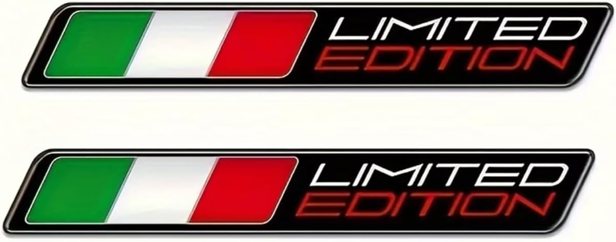 Alternative view of Limited Edition 3D sticker İtalyan Bayrağı Tasarımlı