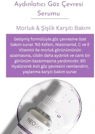 Alternative view of NEOSKIN Neo Dark Cırcle-göz Altı Morluk Karşıtı, Aydınlatıcı Göz Altı Serumu (kafein+vitamin C/e+glutatyon)