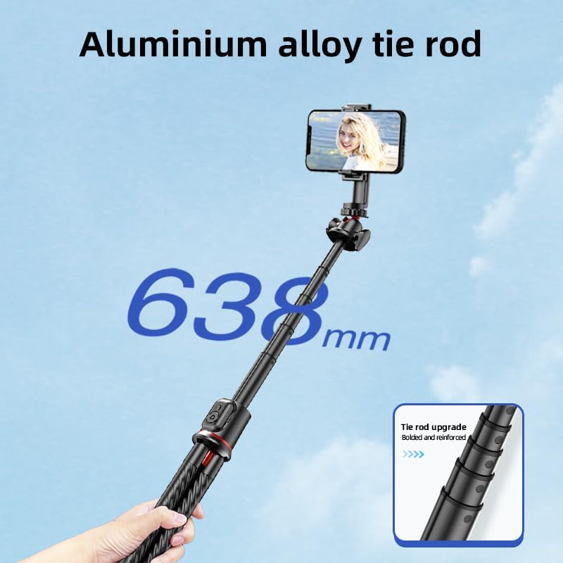Alternative view of Tam Profesyonel Uzatılabilir Ahtapot Selfie Çubuğu, Kablosuz Kumandalı, 360° Bilyalı Başlık, Esnek Ayaklı, Telefon ve Aksiyon Kamera Uyumlu, Vlog Canlı Yayın Tripodu | C03