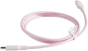 USB-C 60W 3A QC PD Hızlı Şarj Kablosu, 1 Metre, Pembe, 65124
