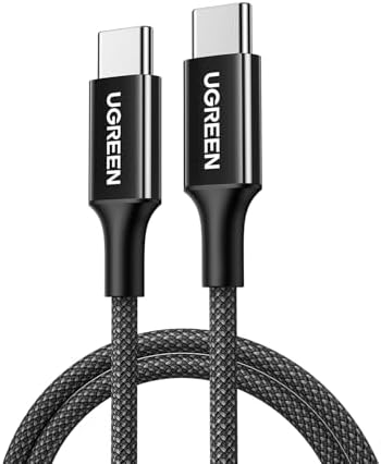 Alternative view of USB-C 60W 3A QC PD Örgülü Hızlı Şarj Kablosu, 1 Metre, Siyah, 35219