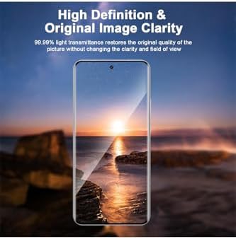 - ile uyumlu Mi 15 Ultra Ekran Koruyucu Cam Tam Kaplar Oval Kavisli Esnek Polymer Full Glue HD Glass