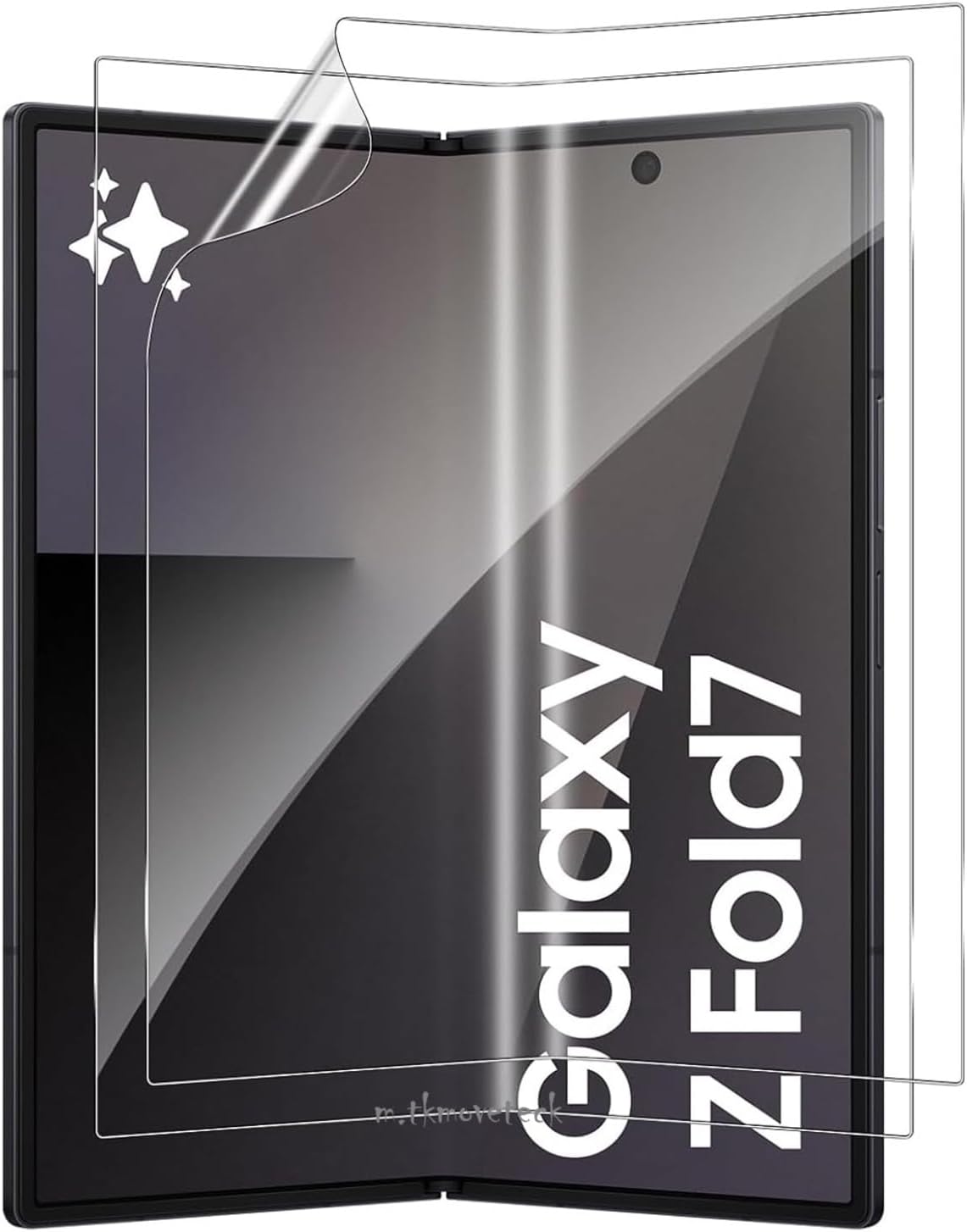 Alternative view of - Galaxy Z Fold 7 ile Uyumlu Ön Ve Arka 2in1 Ekran Koruyucu Goril Cam Anti AF HD Görüntü Özellikli
