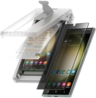 - ile uyumlu Galaxy S23 Ultra Privacy Hayalet Ekran Koruyucu Kolay Uygulama Aparatlı Easy Body Kavisli