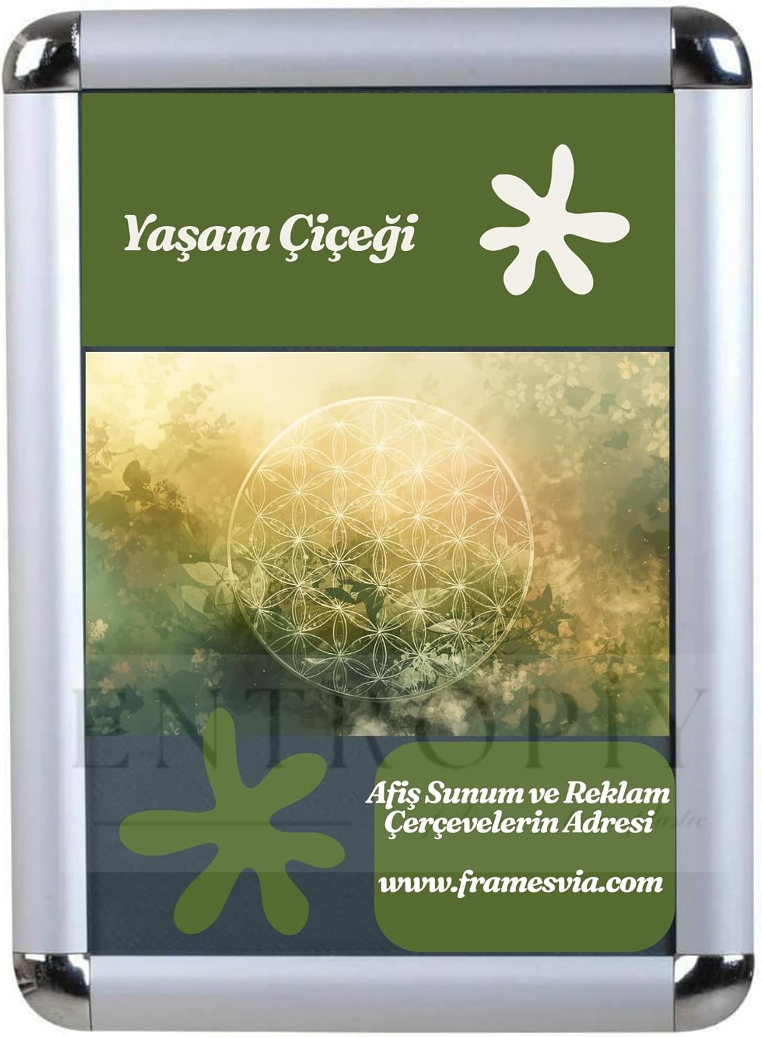 Alternative view of 2 Adet SET a4 21x30 Belge Çerçevesi - Rondo Açılır Kapanır – İşyeri Eczane Kurum AVM Okul için Duvara Monte Edilebilir (2)