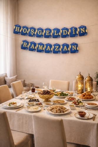 "Hoş geldin Ramazan" Dekorlu Süsü, Ramazan Süsleri, Ramazan Tavan Süsü Ürünleri