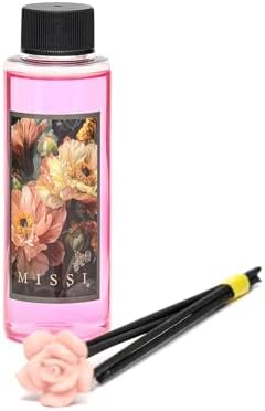 Alternative view of 110 ml Rose-Pudra Yedek Esans Ve Bambu Çubuk Seti