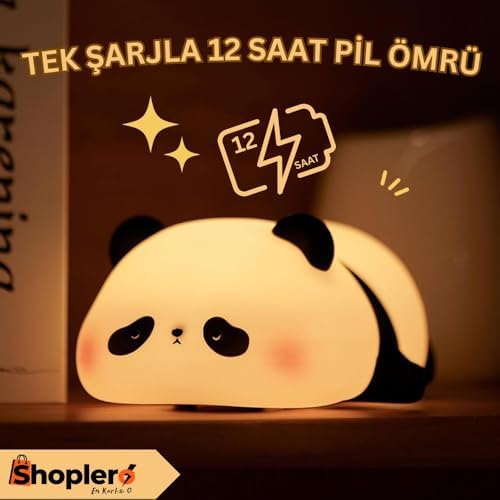 Gece Lamba, LED Yumuşacık Sevimli Lamba, Çocuklar için Gece Lambası, Silikon Işığı, Kısılabilir Kız Bebek Yatak Odası Gece Lambası, Emzirme Kreş Dekoru için Şarj Edilebilir