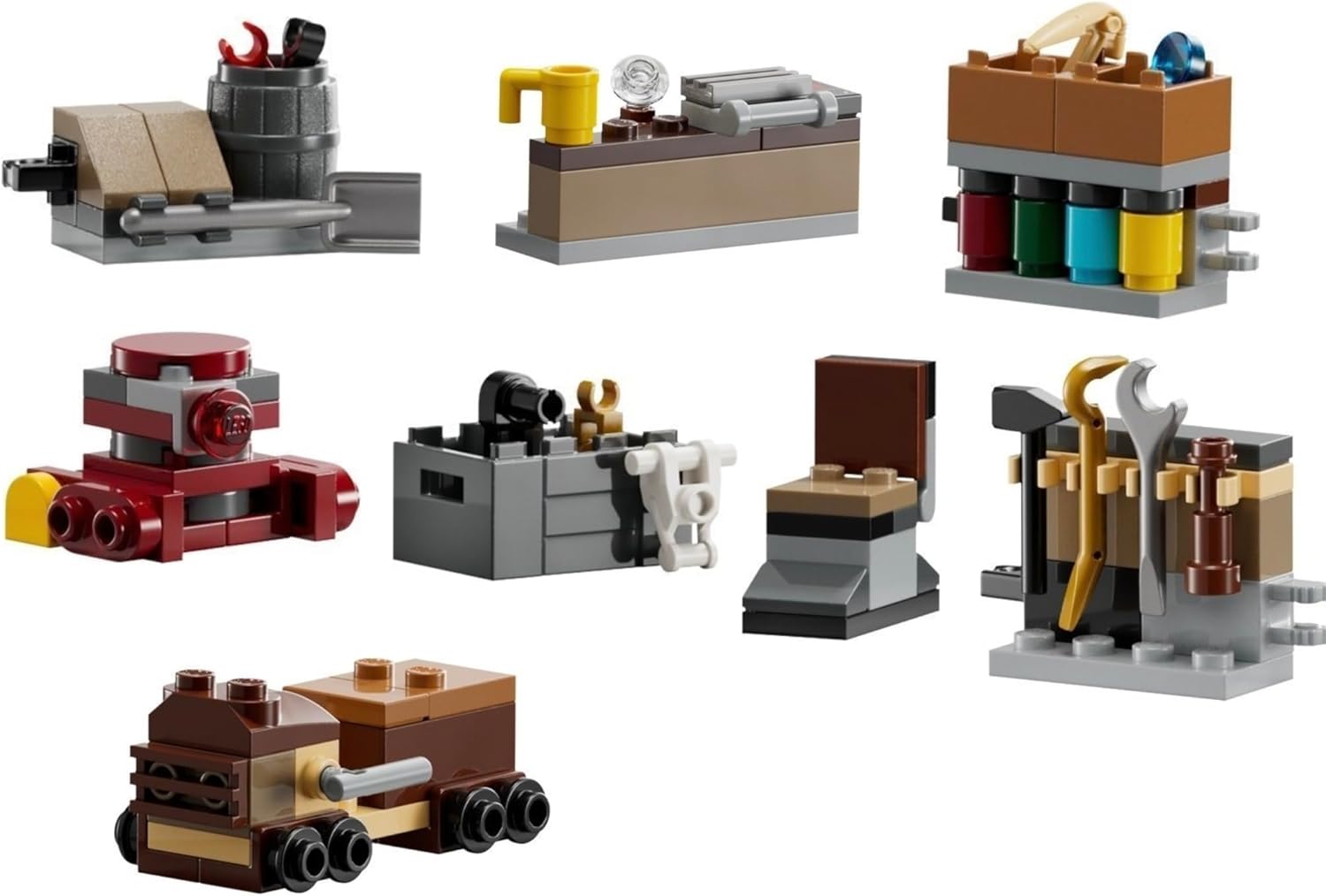 Alternative view of - Workbench + B2EMO + Jawa Vehicle + Shelves + Tool Rack + + Chair + Box Droid