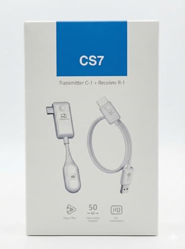 Kablosuz HD Görüntü Aktarıcı Seti - 50m Menzil, USB-C Verici ve Alıcı, Plug & Play, HDMI Destekli, Video İzleme, Oyun Oynama ve Fikir Paylaşımı İçin Uygun | ZR1179
