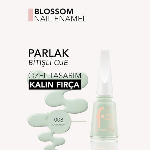 Yoğun Pigmentli & Uzun Süre Kalıcı Parlak Bitişli Oje - 008 CARNATION