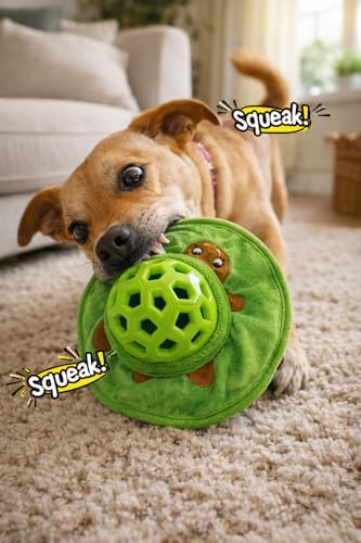 Alternative view of Çok Renkli Sesli Kedi Köpek Oyuncağı Ödül Mamaları İçin Zeka Geliştirici Puzzle Mama Topu Isırınca Ses Çıkaran Vıcır Vıcır Hışırtılı İnteraktif Oyun