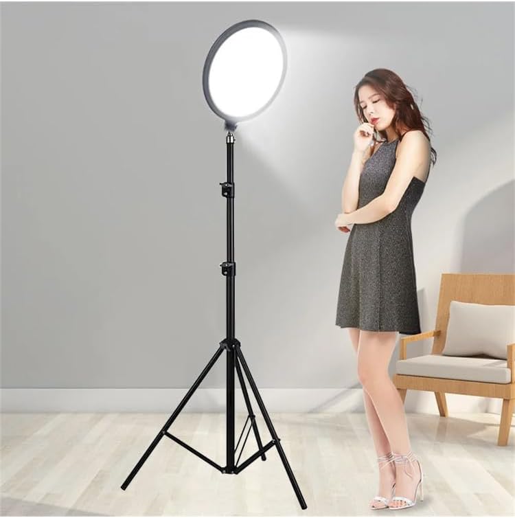 Halka Işık 8.4 inç (21.5cm) 180cm Kablolu Stüdyo Işığı Ürün ve Görsel Fotoğraflama Işığı Fotoğraf Makinesi Kamera Youtuber Twich Ring Light Yayıncı Işığı (SW840 8.4inç Siyah)