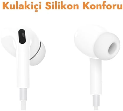 Silikonlu Mikrofonlu Kablolu Type-C Kulaklık – Konforlu Kullanım, Net Ses
