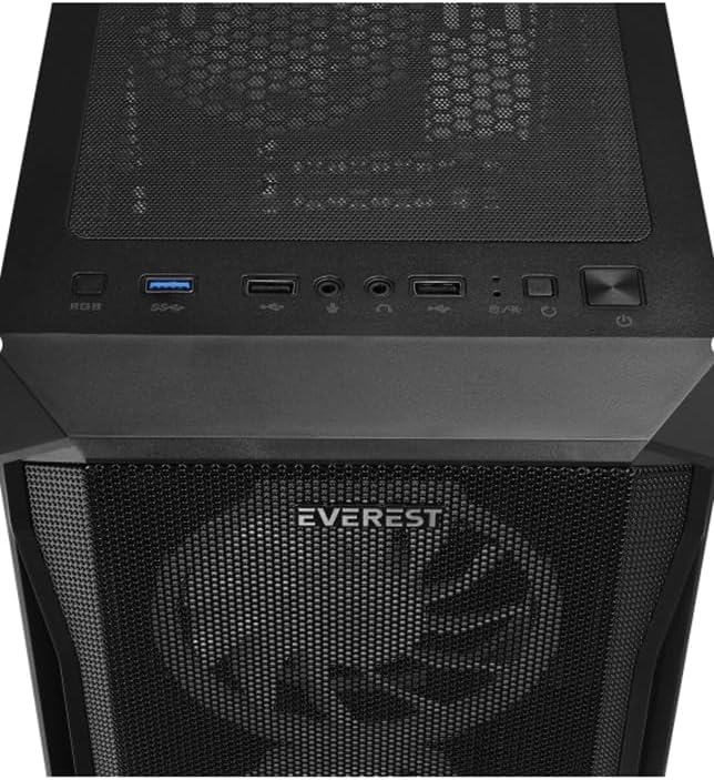Alternative view of X-Racer Temperli Camlı 600W PSU Bilgisayar Kasası 4x12cm RGB Fan Mid-Tower Gaming Oyuncu Kasası