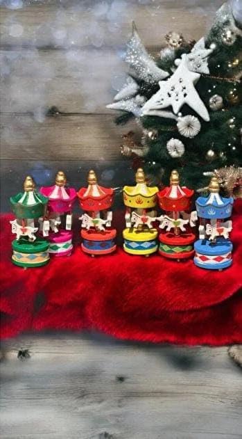 Alternative view of Merry Christmas Ahşap Atlı Karınca Atı Süsler Mini Güzel Ahşap Yıl Başı Sevgililer Günü Atlı Karınca