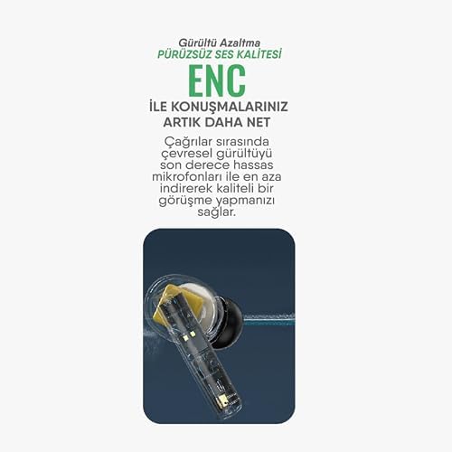 Alternative view of Pro Bluetooth Kulaklık – ENC Teknolojili - Net Ses ve Üstün Performans