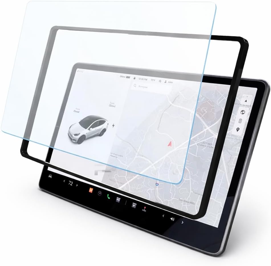 T PARTS Model 3 Y Ekran Koruyucu Cam | T Parts Dokunmatik Orta Ekran Uyumlu | Çizilme Önleyici Aksesuar