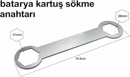 YAPI mutfak lavabo banyo bataryası 40 lik ayaklı kartuş ve sökme ve takma anahtarı