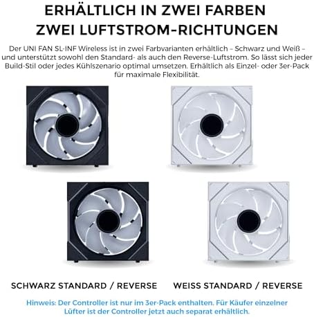 Li UNI FAN SL INFINITY Reverse 1x140mm Siyah Kasa Fanı (G99.14RSLIN1W1B.00)