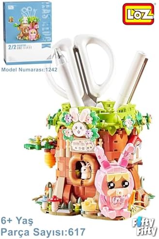 Alternative view of Loz Serisi Sevimli Kalemlik Pembe Figürlü -LZ1242 (617 Parça) Oyuncak Yapım Seti