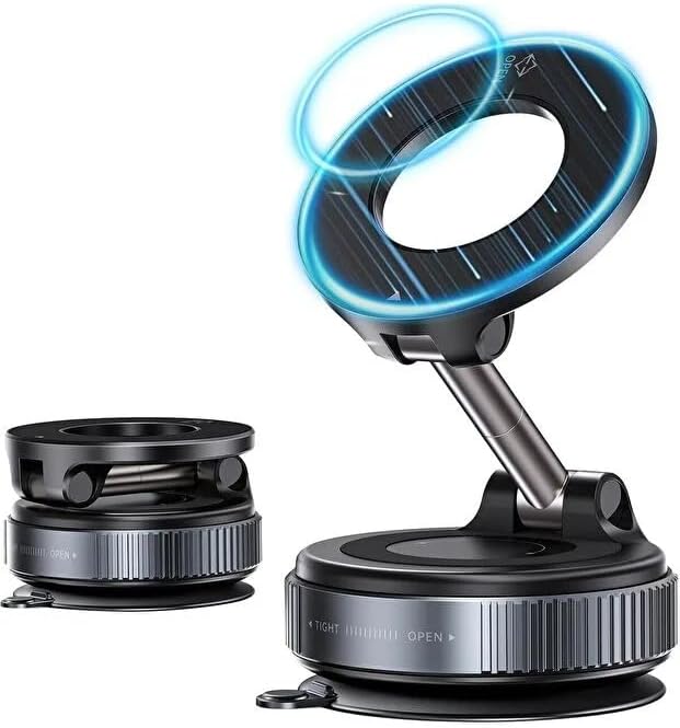 Alternative view of 360 Dönebilen Telefon Tutucu - Ayarlanabilir Mıknatıslı Vakumlu Araç İçi Telefon Tutucu