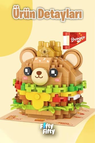 Alternative view of Loz Micro Block Serisi Sevimli Burger 260 Parça Oyuncak Yapım Seti FFLZ-8812