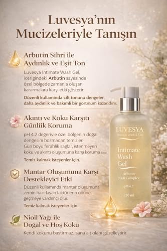 Alternative view of Intimate Wash Gel (Arbutin + Nioil) 250 ml | Özel Bölge Temizleme Jeli