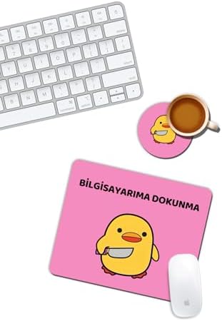 Alternative view of Ördek Bilgisayarıma Dokunma Mouse Pad ve Bardak Altlığı Set