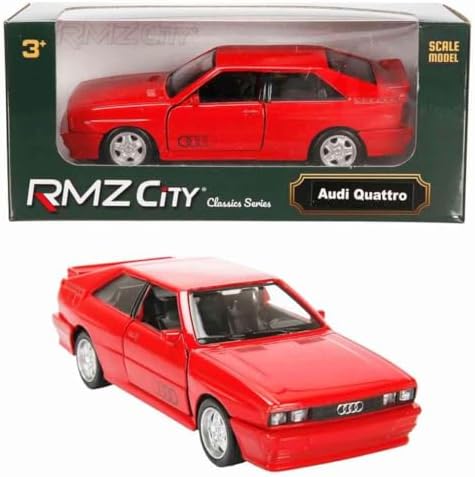1:32 Alman Klasikleri Serisi Die Cast Çek Bırak Model Araba - Kırmızı Quattro