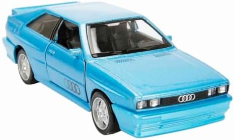 1:32 Alman Klasikleri Serisi Die Cast Çek Bırak Model Araba - Mavi Quattro