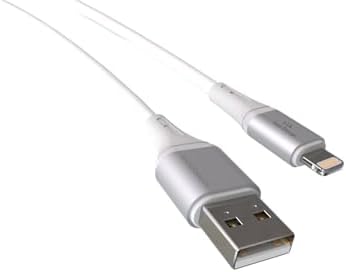 Alternative view of Wahoo USB A-Lightning 3.1A Hızlı Şarj Kablosu, Beyaz/Gümüş Metal (100 CM)