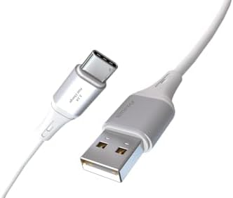 Alternative view of Wahoo USB A-C 3.1A Hızlı Şarj Kablosu, Beyaz/Gümüş Metal (100 CM)