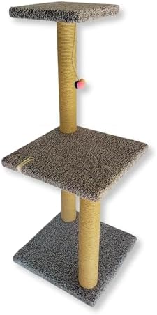 Alternative view of İki Katlı 86 cm Gri Kedi Tırmalama Tahtası