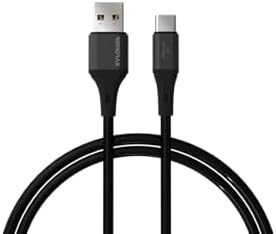 Wahoo USB A-C 3.1A Hızlı Şarj Kablosu, Siyah/ Metal (100 CM)