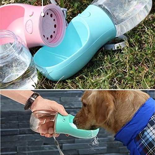 Evcil Hayvanlar İçin 350 ML Taşınabilir Su Seyahat Suluğu – Oval Uç Ergonomik Tasarım, Tek Tuş Su Kontrolü, Su Sızdırmaz Kilit Sistemi, Köpek ve Kedi İçin Pratik Kullanım (Mavi)