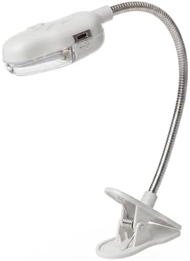 Mandallı LED Kitap Okuma Lambası – Esnek Yaylı Boyun, Pilli, Klipsli Tasarım – Kitap, Masa, Yatak Başı İçin Okuma Işığı