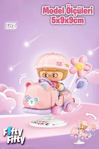 Loz Serisi Sallanan Pembe Modeli 189 Parça Oyuncak Yapım Seti FFLZ-4301