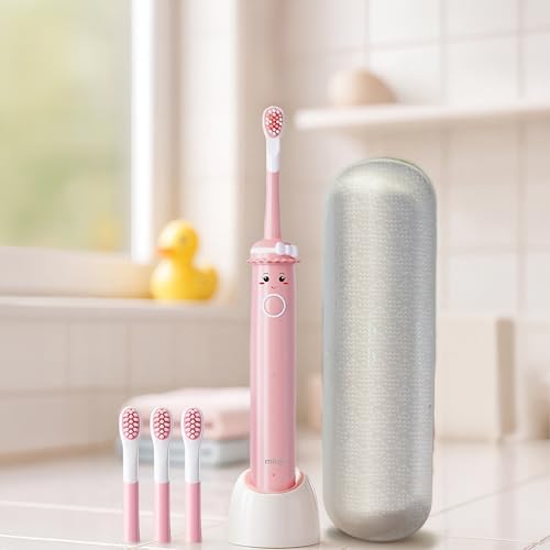 Alternative view of Oral B2 Kids Care Şarj Edilebilir Diş Fırçası Pembe + 4 Adet Fırça Başlık